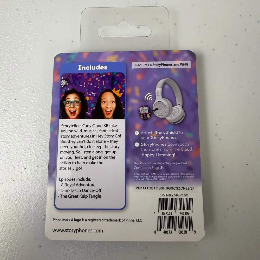 StoryShield Pinna Original Hey Story Go Podcast Adventure StoryPhones Kids Audio